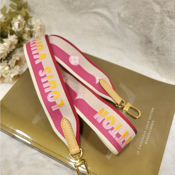 Authentic Louis Vuitton speedy 20 bandouliere STRAP ONLY Pink fuscia - Picture 11 of 13